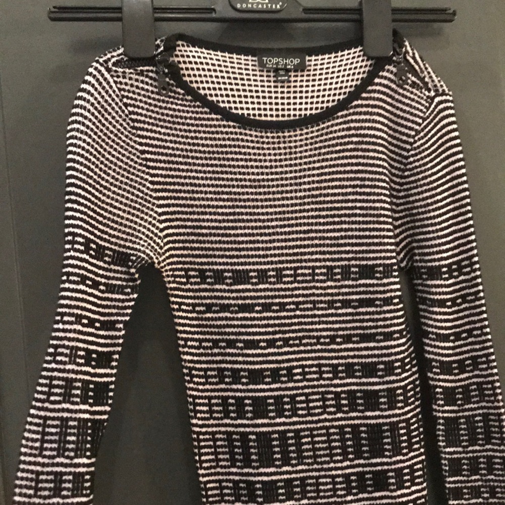 Topshop midi sweater dress